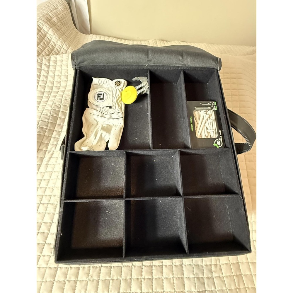 Golf Trunk Organizer Leather Car Golf‎ Shoes Bag with a few accessories - Picture 13 of 13